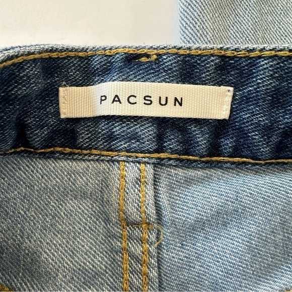 Pacsun Jeans Womens 24 Two Tone High Rise Boyfriend 90s Mom Straight - Picture 2 of 4